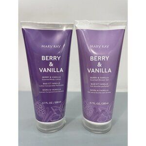 Mary Kay Berry & Vanilla Scented Shower Gel Body Wash & Lotion Set New Sealed